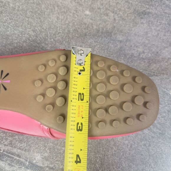 Isaac Mizrahi Live Chain Loafer Womens 7 Medium Pink Square Moc Toe Shoes - Picture 11 of 12